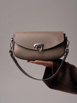 Кожаная сумка Azaro 31049 тауп соло