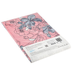 Простыня 2-х спальная Цветы сакуры пудровый 180х220см, бязь Комфорт 121г/м2, хлопок 100%, упаковка классическая ПВХ 28х41см, Домашняя мода (Россия) фото 3