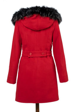 Пальто с мехом, утепленное ватином - El podio фото 2