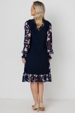 Платье женское 6165/16/Синий,розовый