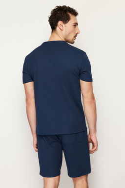 TRENDYOL MAN Mavi Regular Fit Waffle Sortlu Pijama Tak?m? TMNSS23PT00032 - Trendyolmilla фото 38