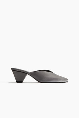 Mules de sat?n con tac?n de embudo - H&m фото 3