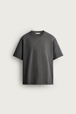 CAMISETA HEAVYWEIGHT B?SICA /03 / Antracita oscuro - Zara фото 8