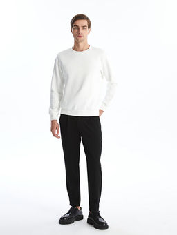 Bisiklet Yaka Uzun Kollu Bask?l? Erkek Sweatshirt - Waikiki фото 2
