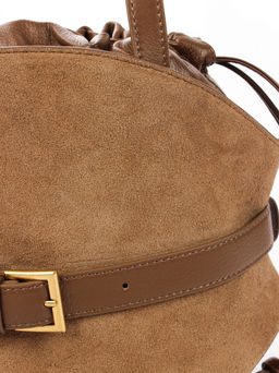 LACCOMA сумка АМ2420-2Ф-коричневый натуральная замша хлопок