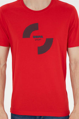 Мужская красная футболка - U.s. polo assn фото 6