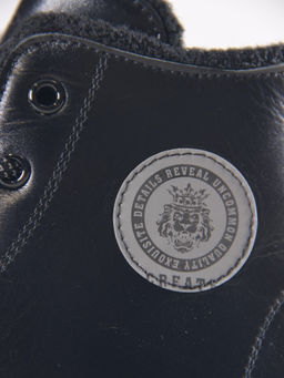 Ботинки 217.PODYUM151bl.Черный/байка