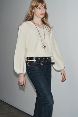 METAL NECKLACE WITH FLOWERS AND BOTTLE - Zara фото 2