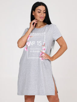 320-Т ЖЕНСКАЯ ТУНИКА (Светло-серый) - А-дина фото 3