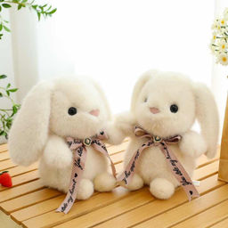 Зайка белый "жемчужинка", 25см. (Белоруссия)