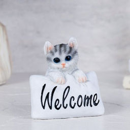 Фигурка Кошечка на подушке 10х10 см / CW421-23 /уп 72/ - Галеонтрейд фото 3