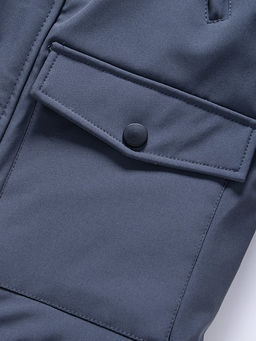 Парка зимняя Valianly подростковая для мальчика серого цвета 9235Sr  фото 6