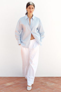 Z1975 WIDE-LEG MID-WAIST PLEATED JEANS