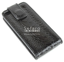 Чехол раскладной для iPhone 5 из кожи страуса
