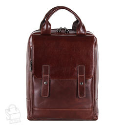 Рюкзак мужской кожаный 7320G brown Fuzhiniao в Новосибирске - S-style фото 3