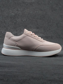 03-YH316-2 PINK Кроссовки женские (натуральная кожа)