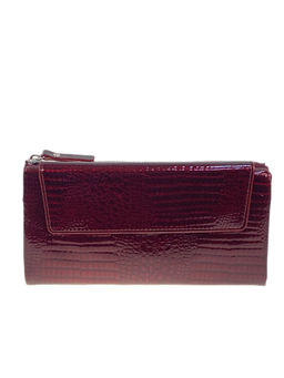 Женское портмоне из искусственной кожи, цвет бордовый