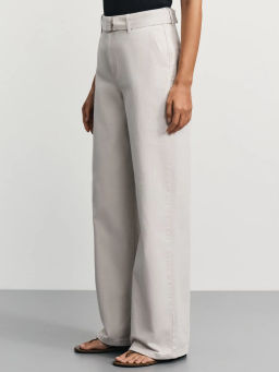 Джинсы wide leg с ремнем / Zarina  фото 3