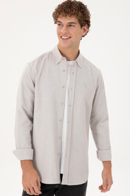 Мужская рубашка с длинным рукавом Stone - U.s. polo assn фото 3