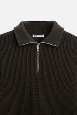 QUARTER-ZIP SWEATER - Zara фото 43