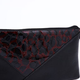 Сумка-клатч на молнии, цвет чёрный/красный - Simaland фото 7