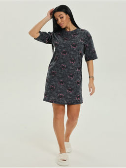 Платье домашнее Принт Графит женская - София фото 5