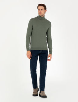 Duman Slim Fit Bal_k__ Yaka Basic Triko Kazak