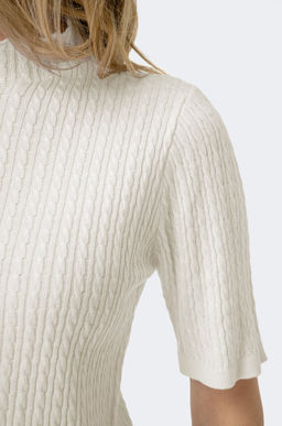 Женский джемпер в косичку с коротким рукавом Happy Fox  фото 6