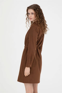 Женское тканое платье кокосового цвета - U.s. polo assn фото 5