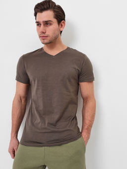 Футболка мужская короткий рукав GREG G146-RD-8025 (хаки)  фото 4