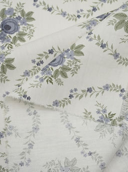 Сатин Цветочный импульс, ш.2.35м, хлопок-100%, 110гр/м.кв - Купава фото 6