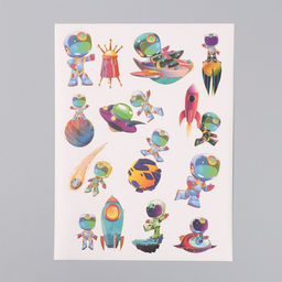 Фотоальбом на кольцах 25 листов Keep memories Покорение новых миров, с наклейками, тиснение серебро, 19?27?3 см  фото 3