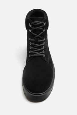 LACE-UP LEATHER BOOTS - Zara фото 17