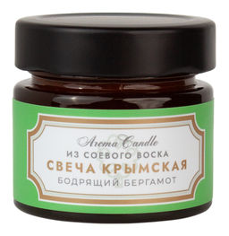 Крымская свеча из соевого воска Бодрящий бергамот - Мануфактура дом природы фото 2
