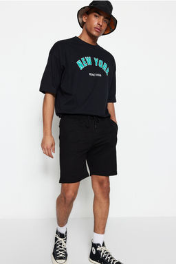 2li Paket Siyah Regular/Normal Kesim Sort & Bermuda TMNSS21SR0095