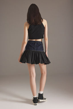 TRENDYOLMILLA Mavi Renk Bloklu Mini Denim Etek TWOSS25ET00128 фото 4