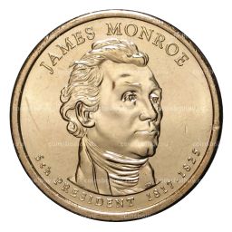 1 доллар 2008 года P Джеймс Монро 5-й президент США