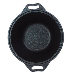 Кастрюля алюмин. 4л (стекл.крышка) (АП) "Granit ultra" blue (кгг42а)