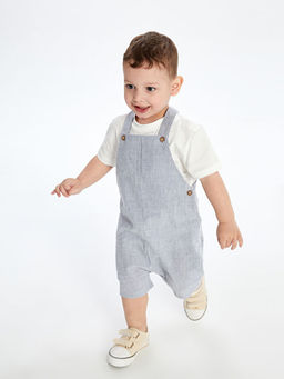 ?izgili Erkek Bebek Salopet ve Ti??rt 2li