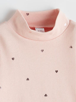 Bal?k?? Yaka Desenli K?z ?ocuk Ti??rt