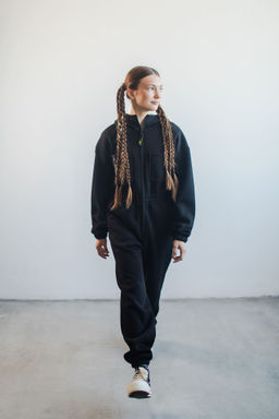 Комбинезон с нагрудными карманами Уголь 7+ - Bungly фото 2