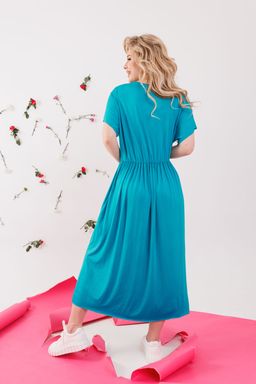 Платье NIKVA н353-1 бирюза фото 2