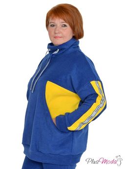 Толстовка Модель №1019 размеры 44-84 - Plusmoda фото 5