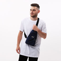 Сумка слинг мужская из текстиля, цвет синий - Simaland фото 9