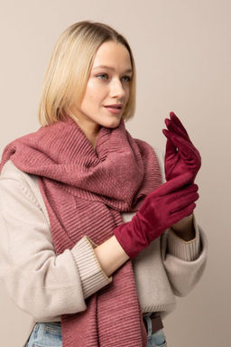 Перчатки из полиэстера с бархатистой поверхностью