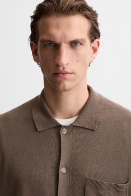 COTTON - LINEN CARDIGAN - Zara фото 5