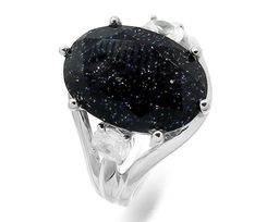 Кольцо из серебра авантюрин, МЦВ93