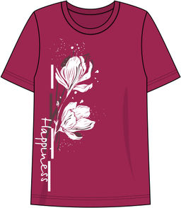 Футболка женская 5310 Ягодный* 450 Be Friends  фото 2