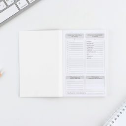 Цена за 2 шт. Блокнот для планирования финансов А6, 52 листа «Кот»