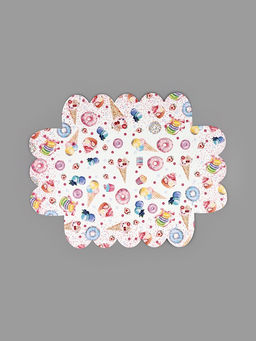 Цена за 5 шт. Коробка для печенья, кондитерская упаковка с пластиковой крышкой, «Вкусности», 20 х 30 х 8 см